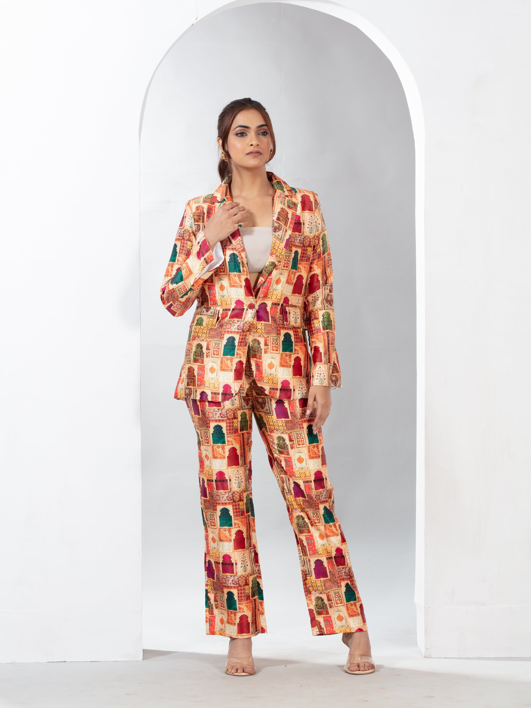 Royal Azure blazer co-ord set