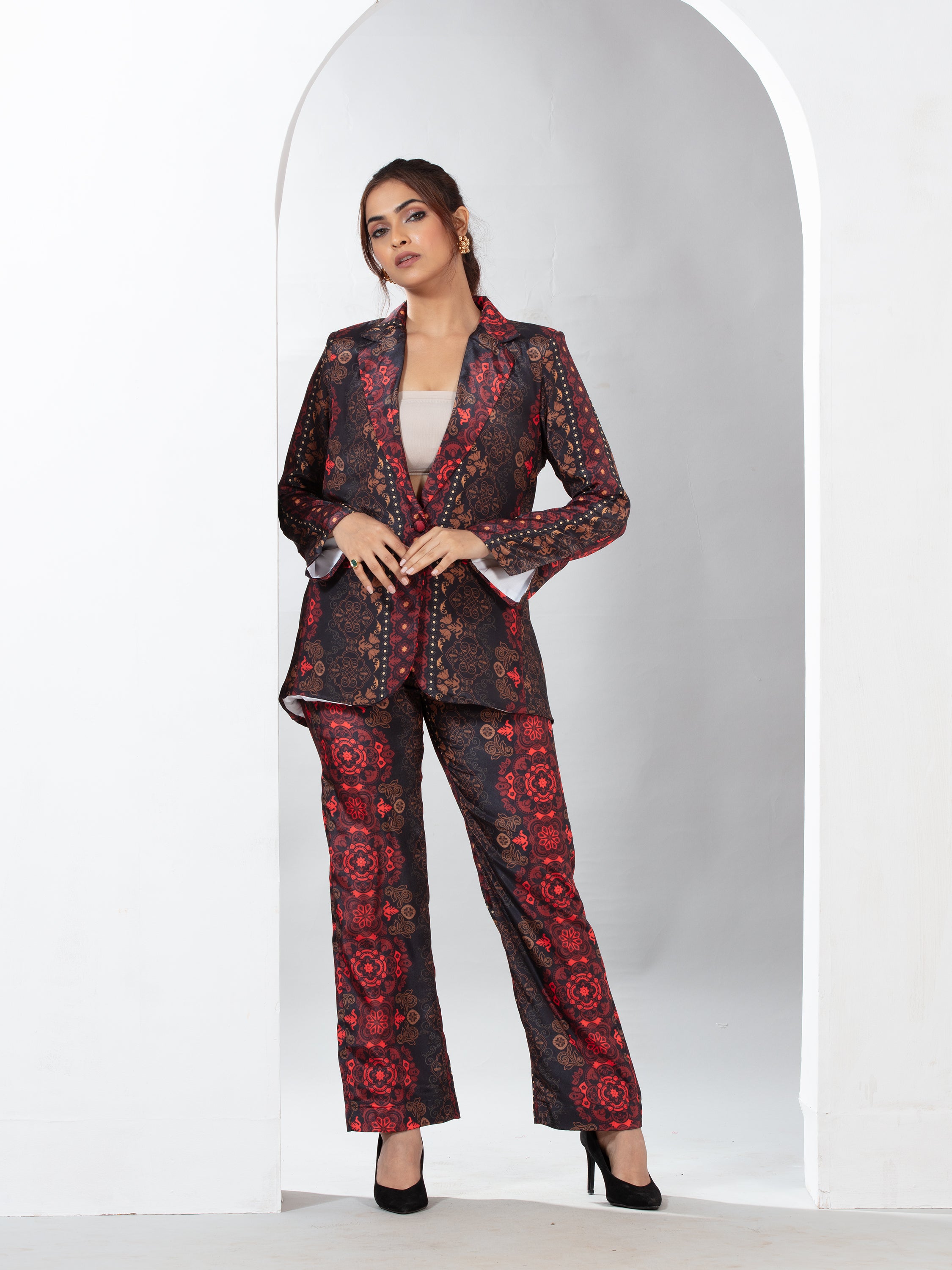 Vintage Blossom blazer co-ord set