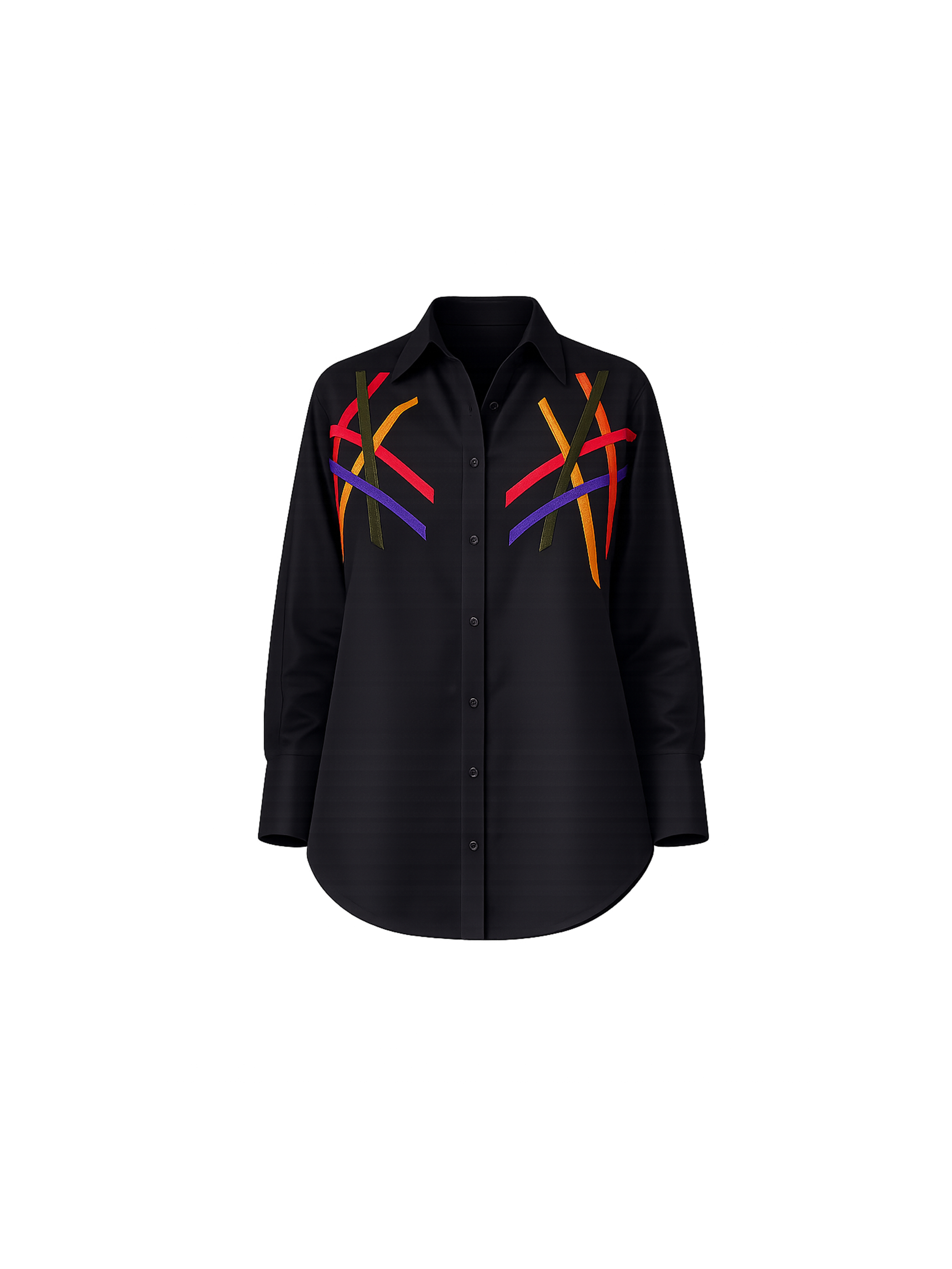 Crossline Appliquéd Shirt for Women