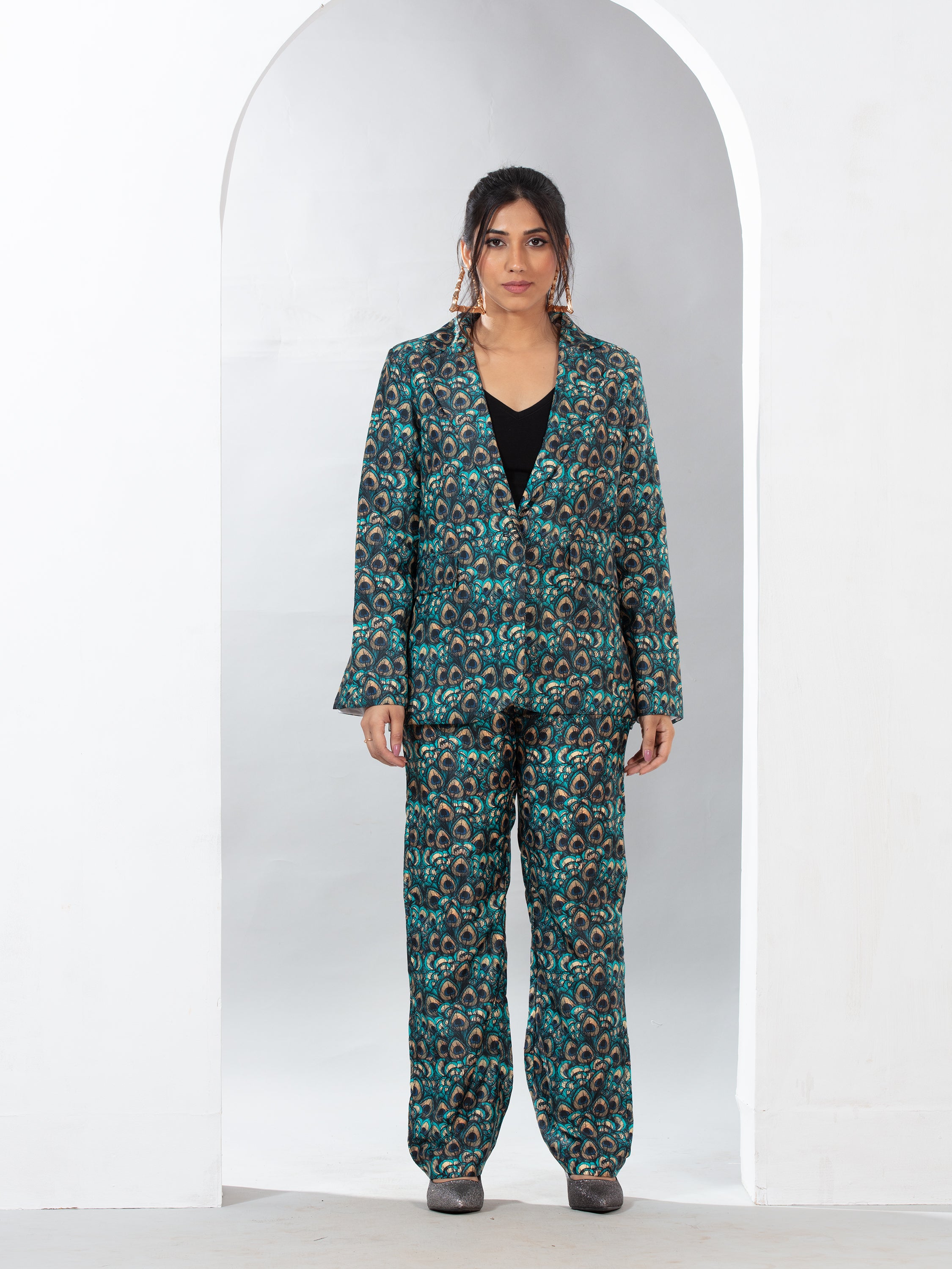 Royal Feather blazer co-ord set