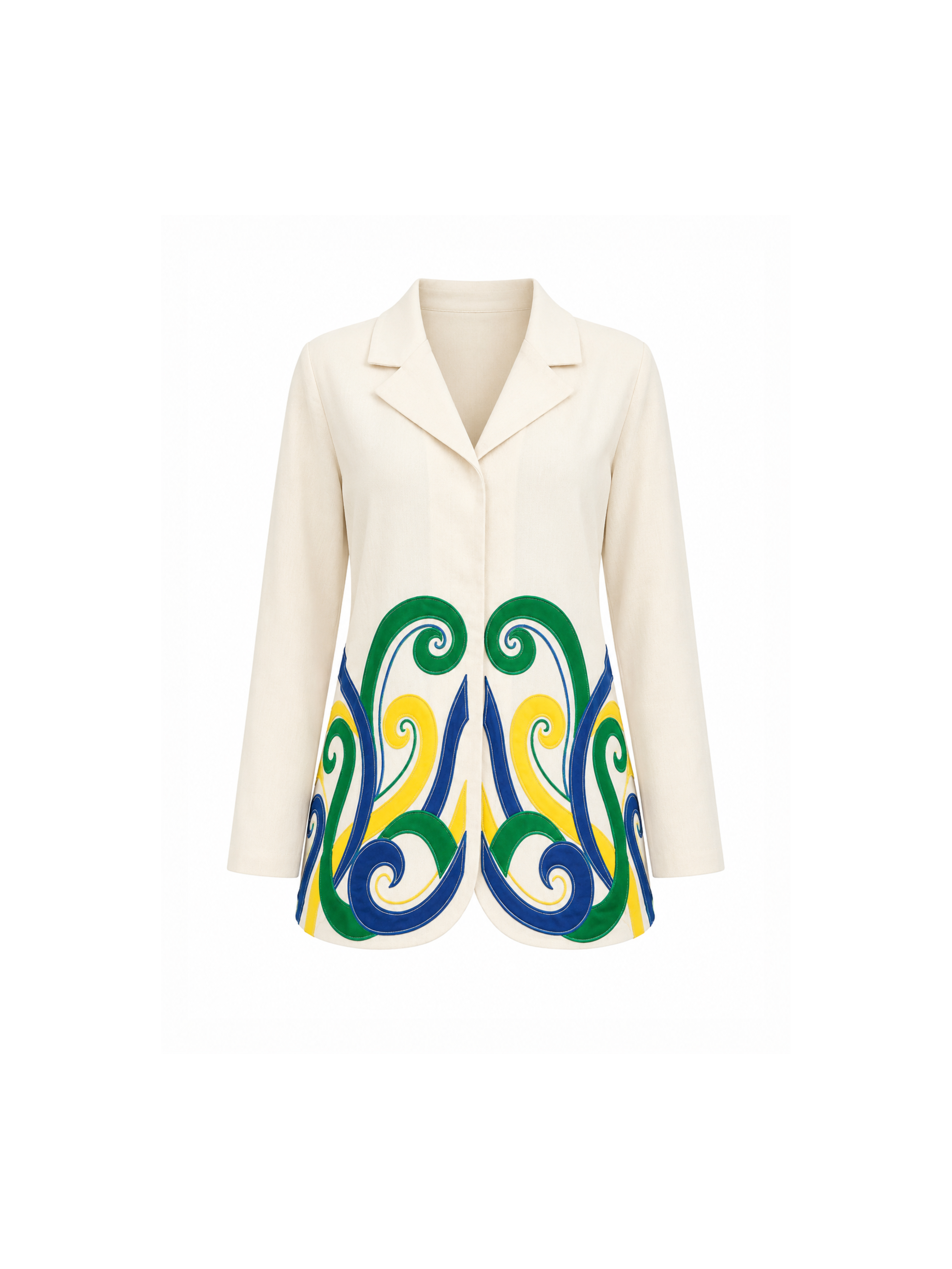 Wavira-2 Cotton Blazer-Style Shirt for Women