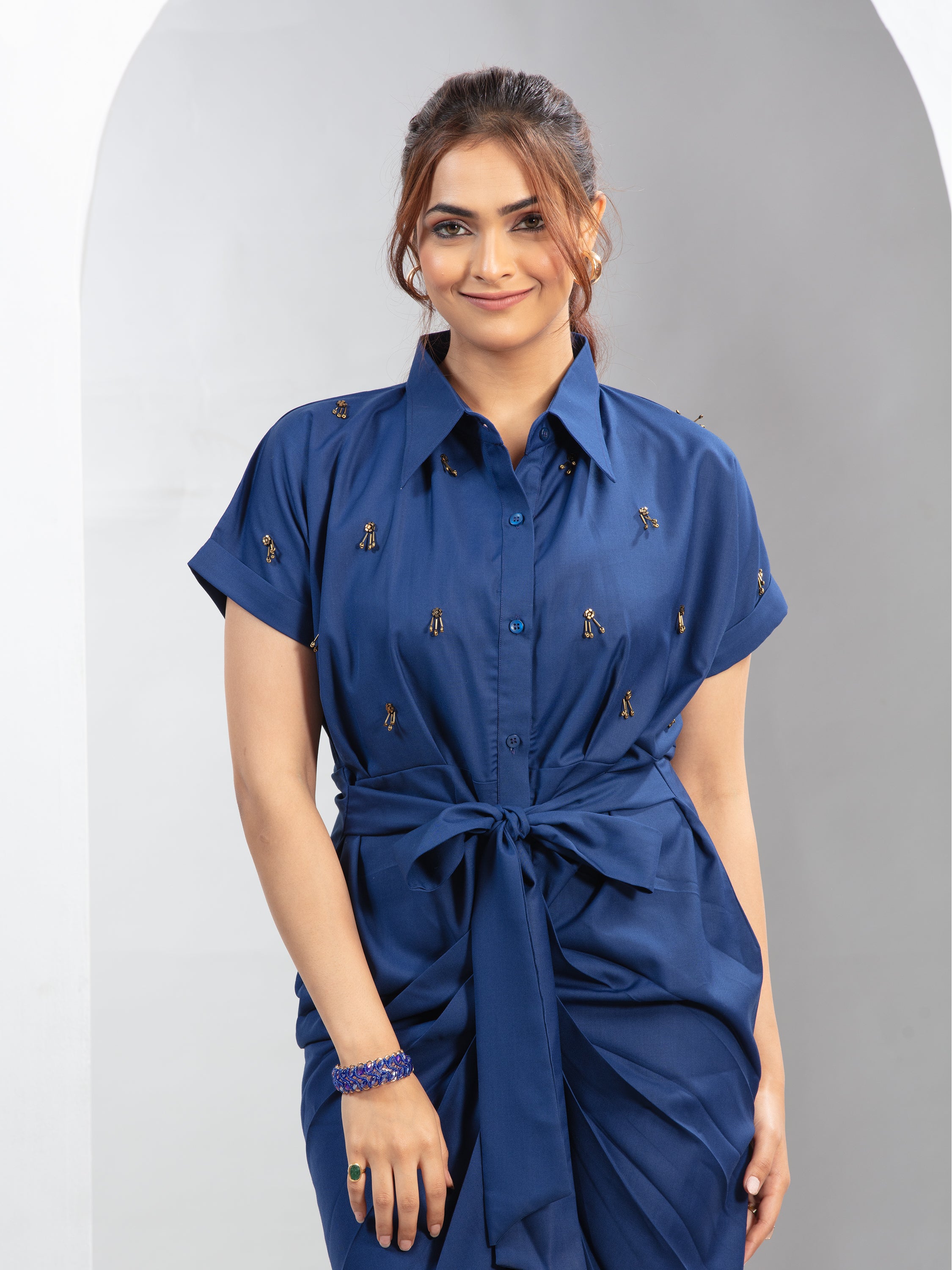 Tassel knot dress