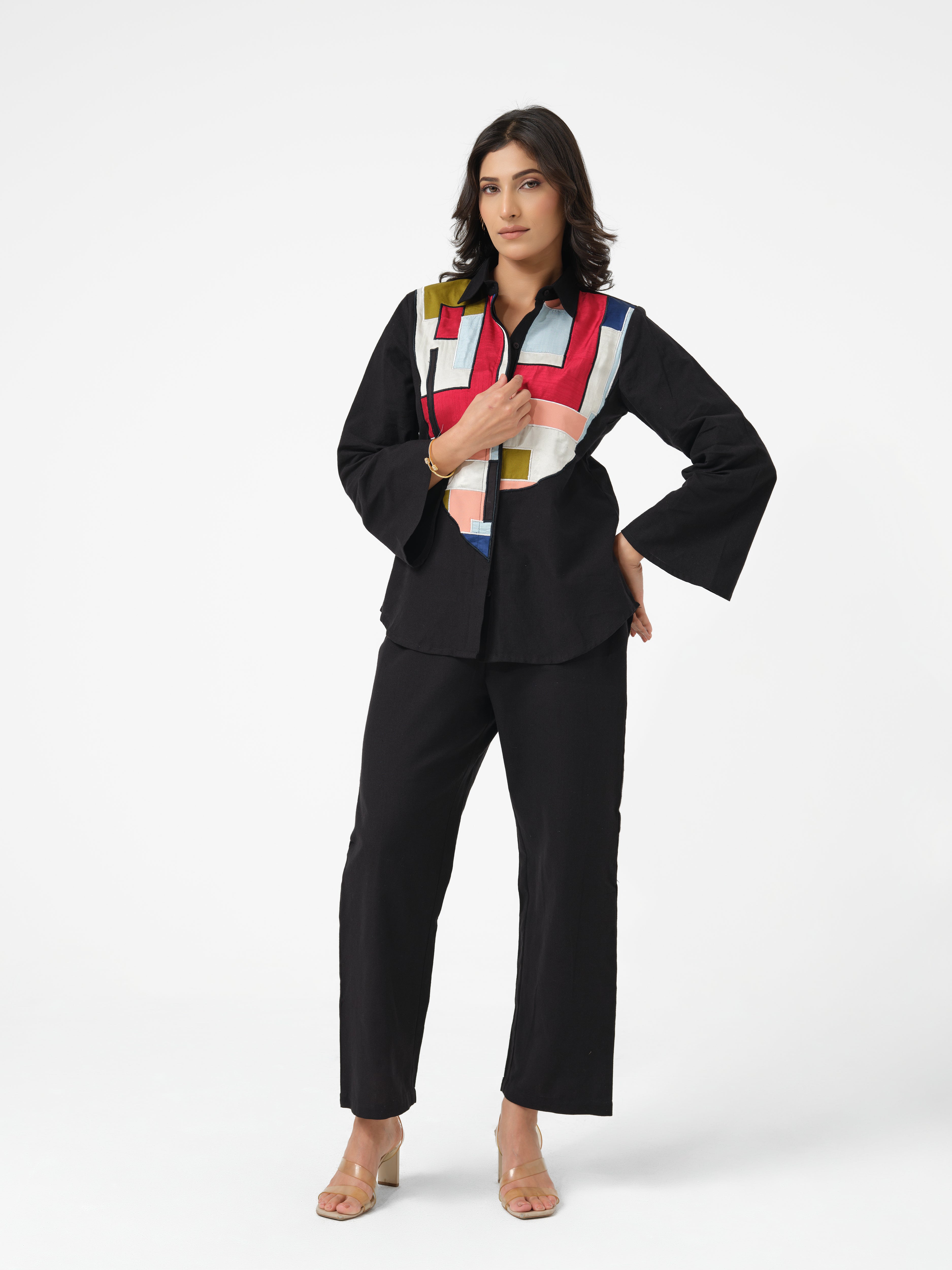 Axara Appliquéd Shirt for Women