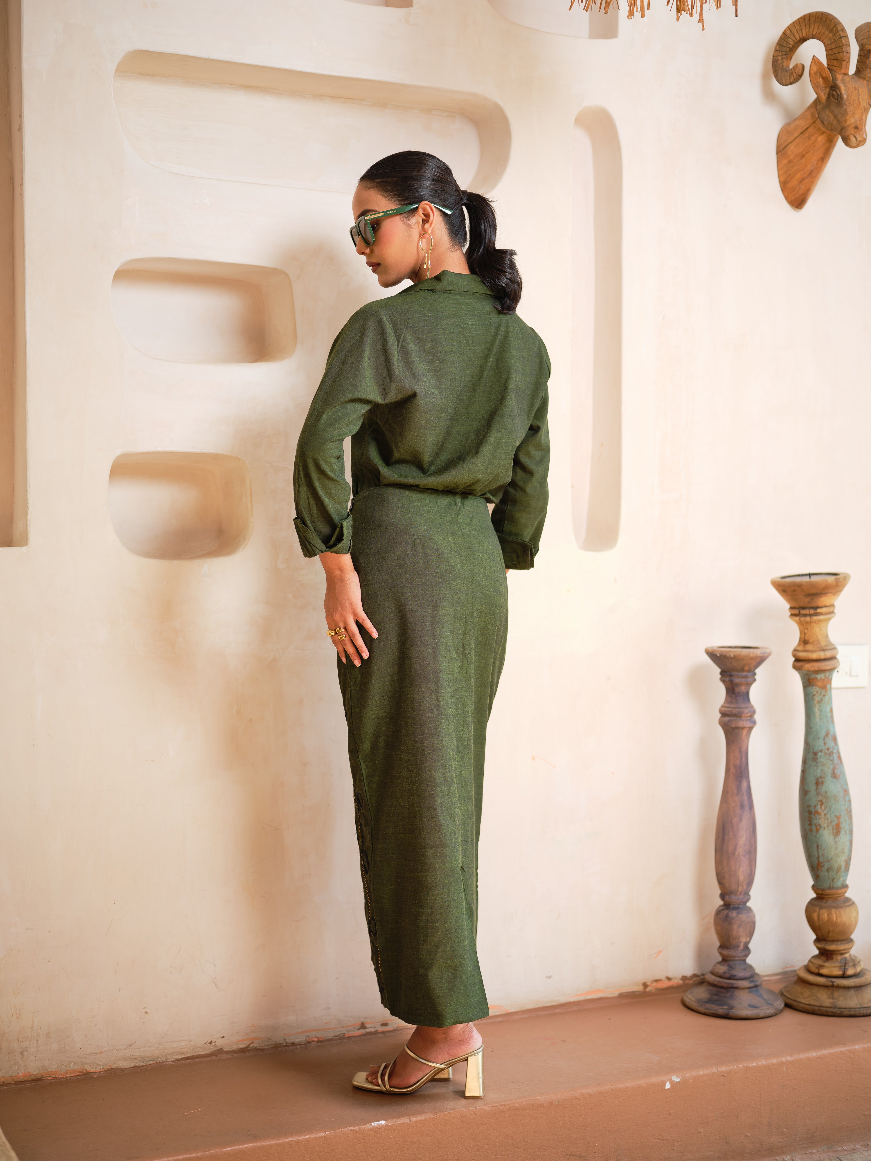 Thread line Embroidered Set for Women