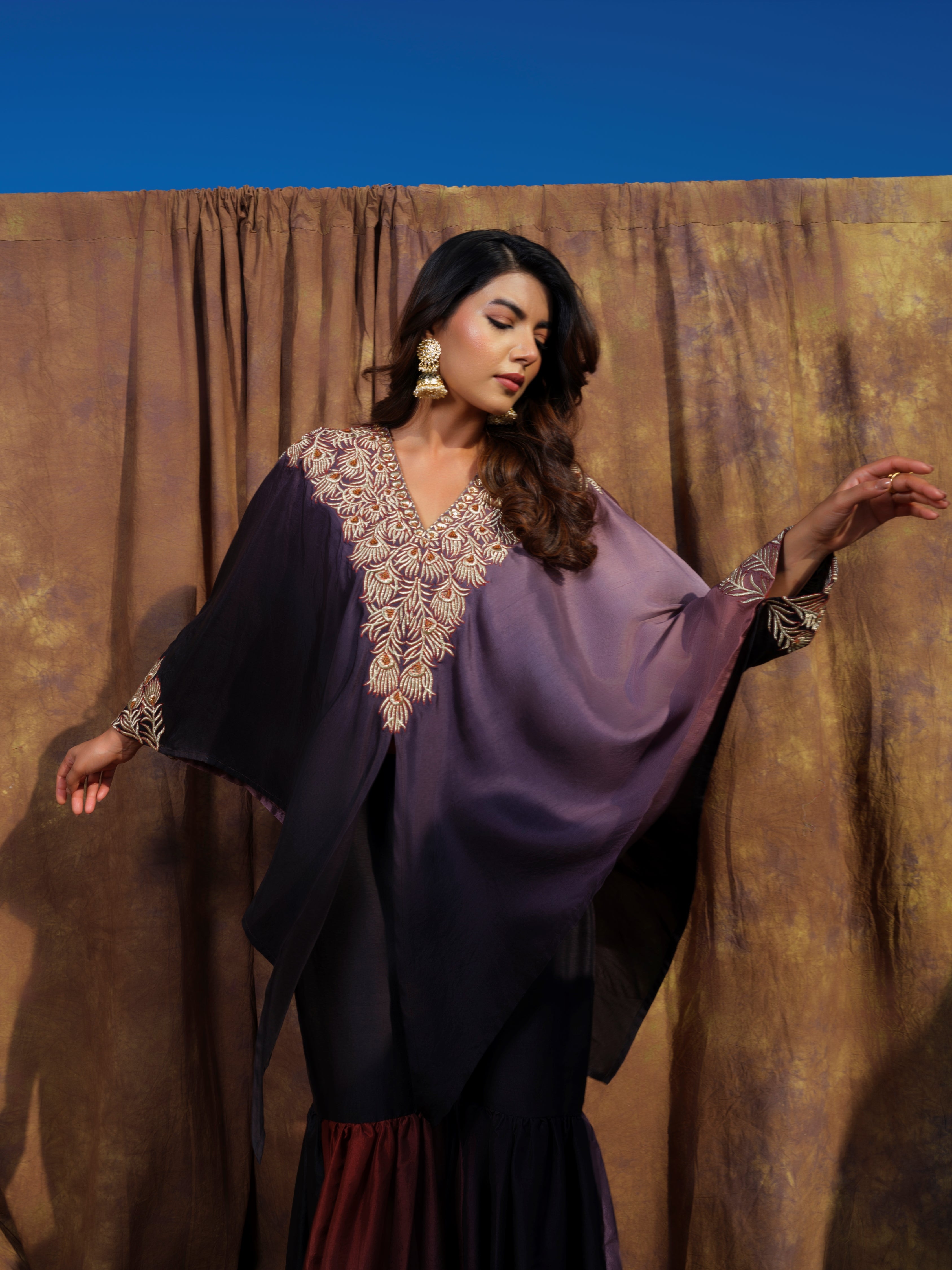 Zehra Zari Kaftan set