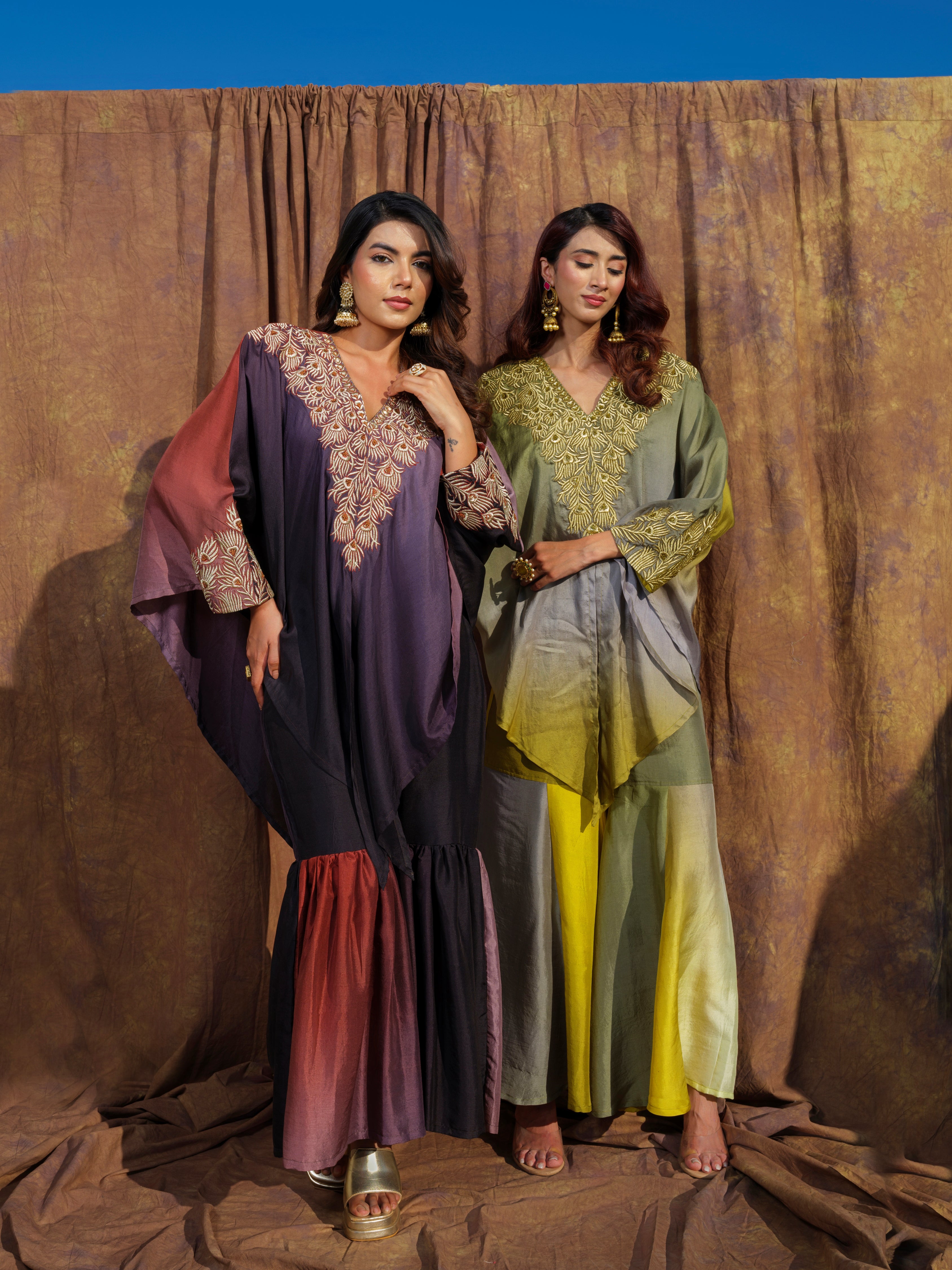 Zehra Zari Kaftan set