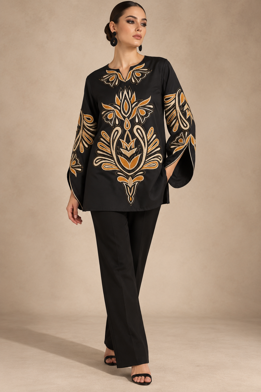 Ornate Noir Co-ord Set
