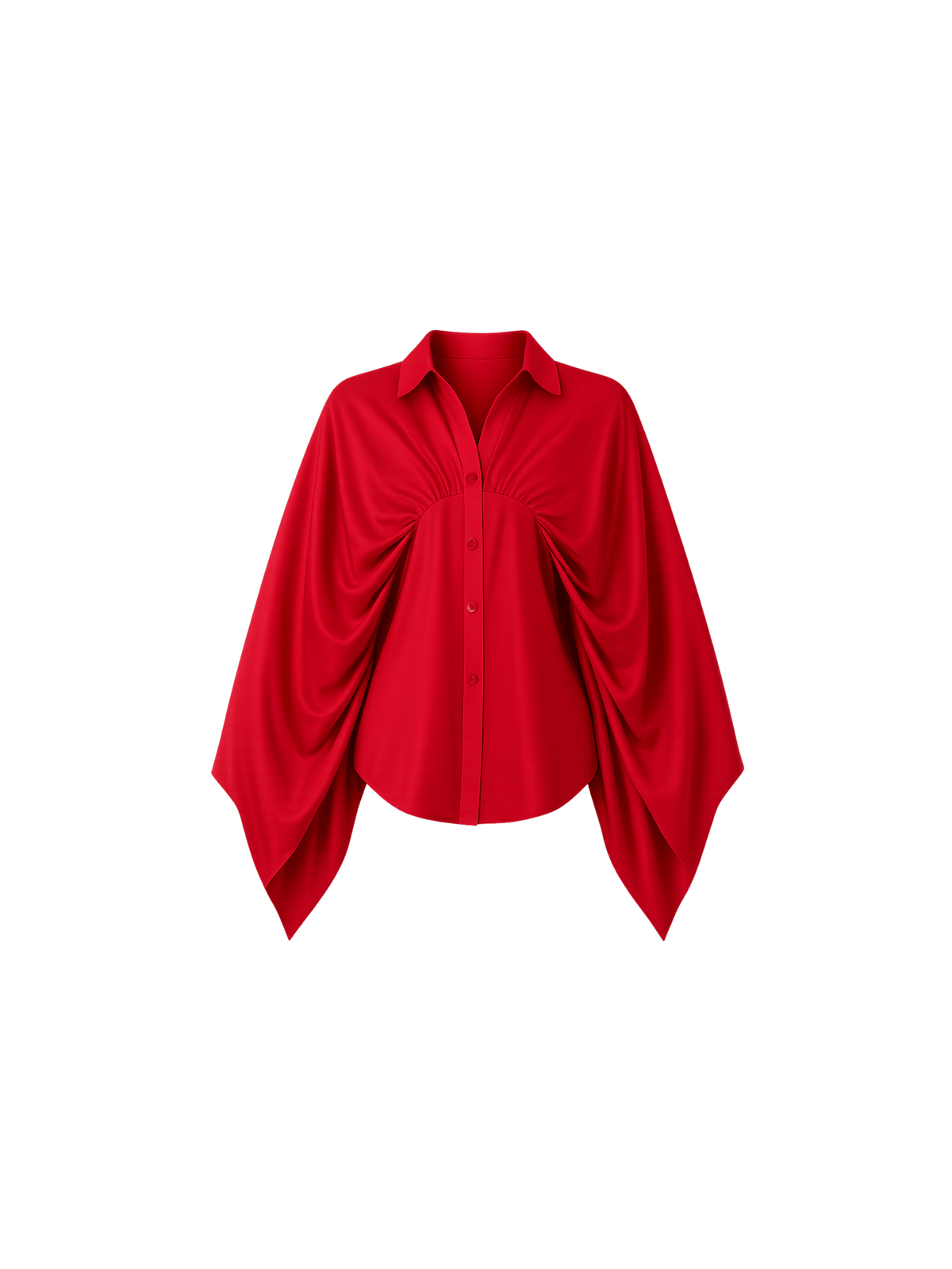 This elegant Shirt is crafted from premium natural crepe fabric, offering a soft texture and graceful drape. The designer shirt features a flowy silhouette that adds movement and sophistication to the overall look. With its comfortable fit and refined finish, this Shirt is a perfect blend of modern style and effortless elegance ideal for both casual outings and special occasions.