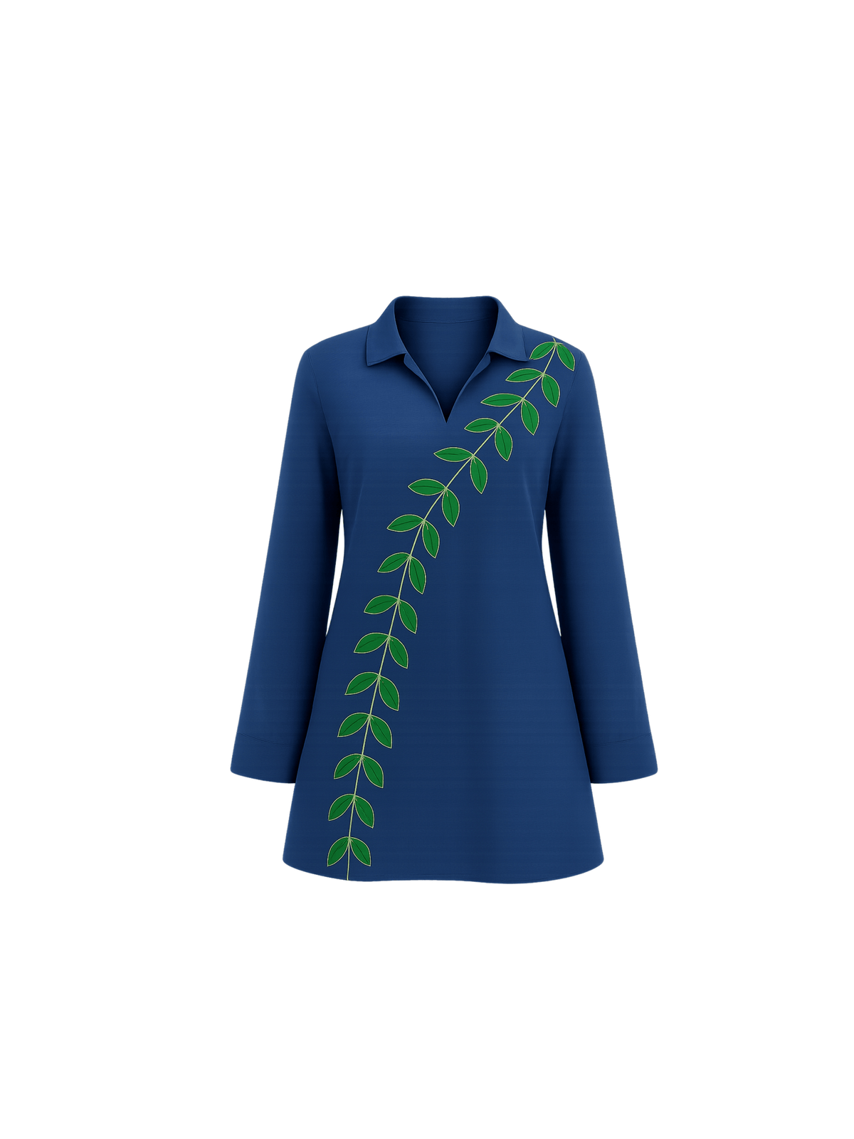 This elegant kurta features delicately hand-painted leaf motifs that celebrate the beauty of nature. Inspired by the vibrant hues of a botanical garden, it blends artistic expression with refined craftsmanship, creating a timeless and distinctive look.