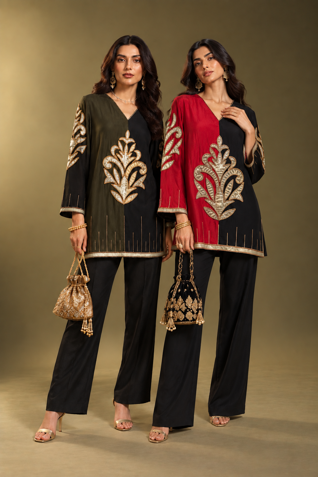 Royal Gilded Co-ord Set