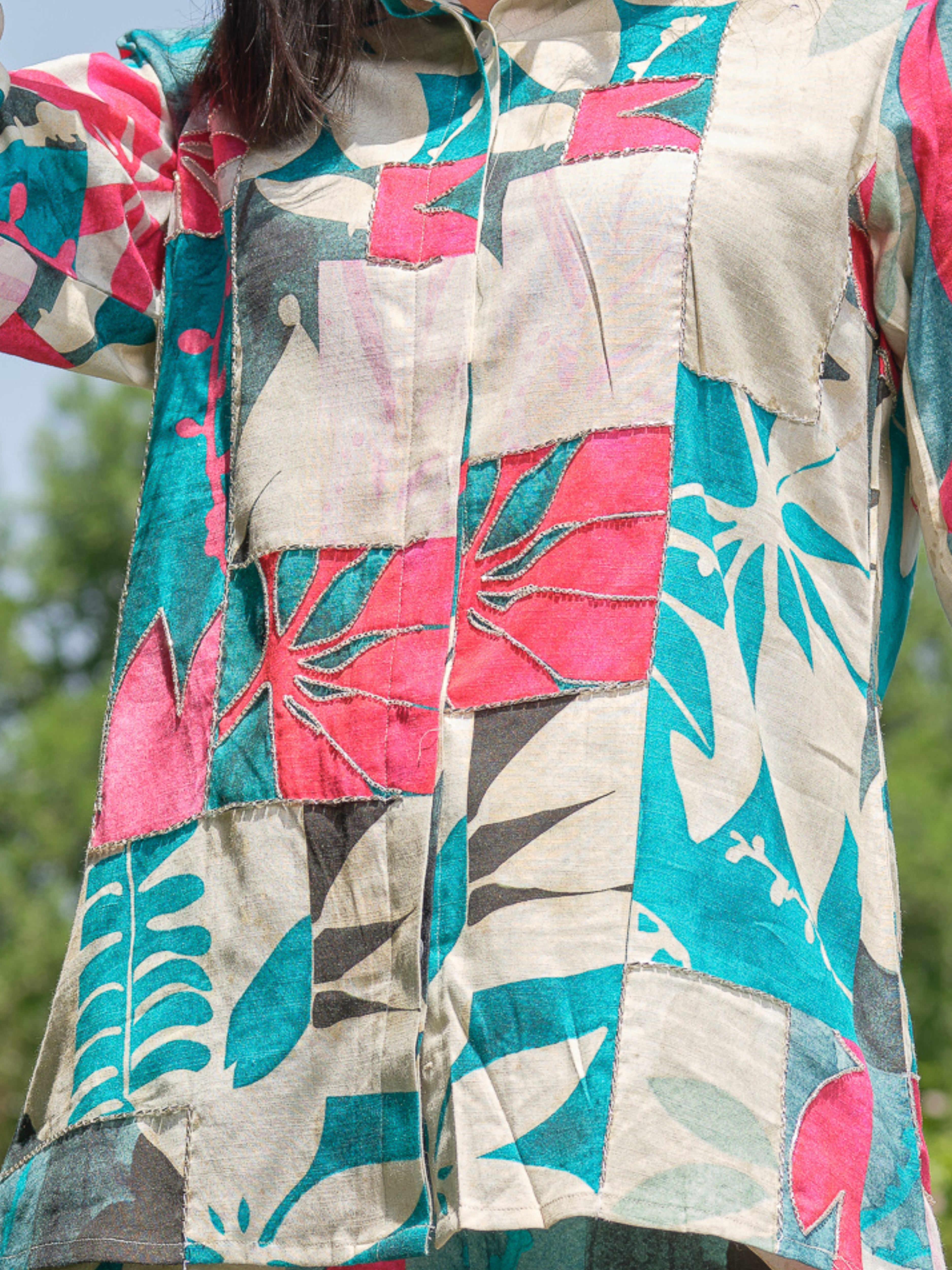 Tropical Patch Printed Co-ord Set for Women