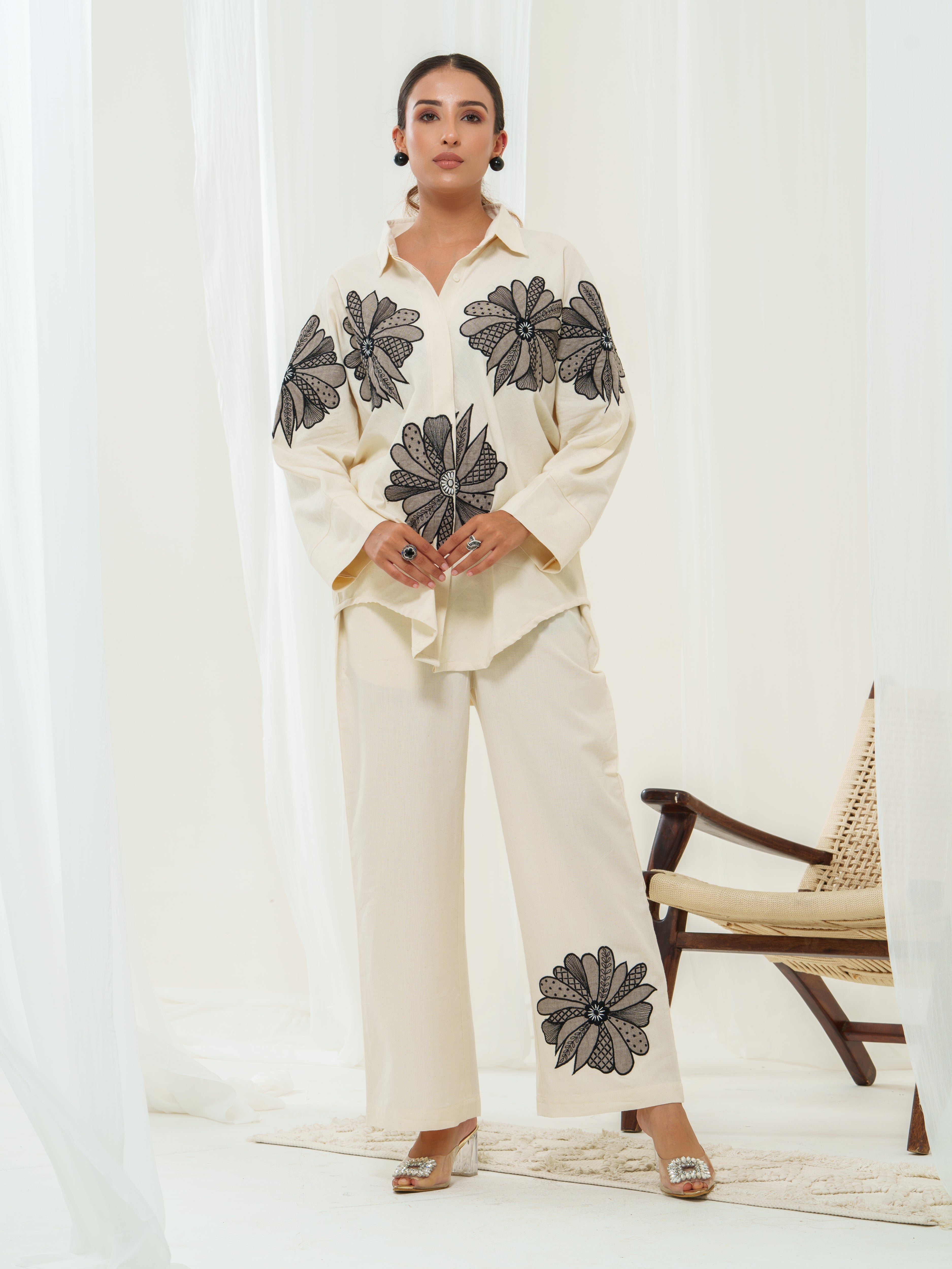 Ritzy appliquéd Shirt for Women