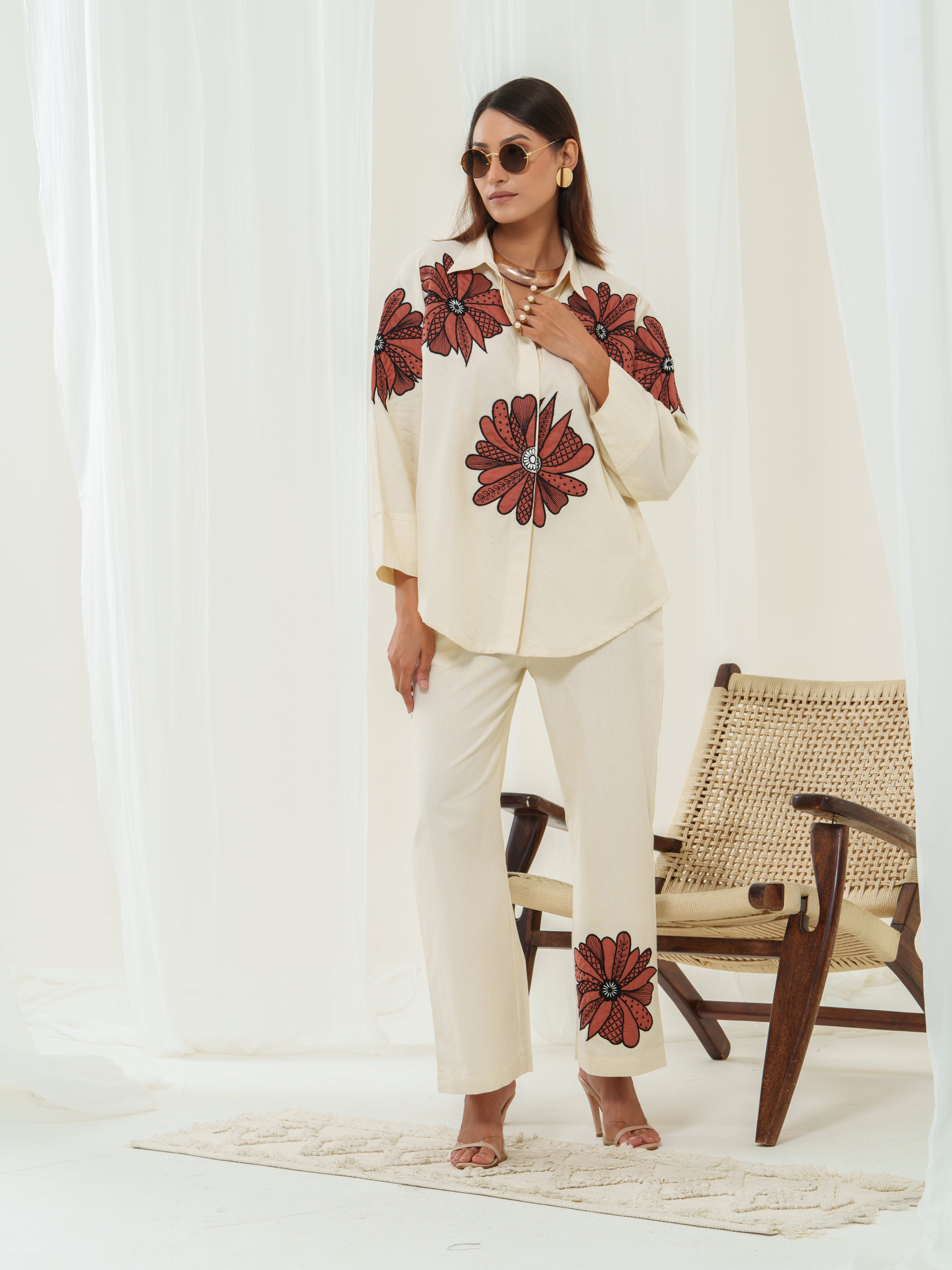 Ritzy appliquéd Shirt for Women