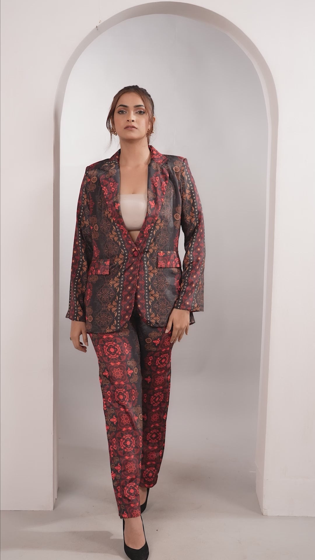 Vintage Blossom blazer co-ord set