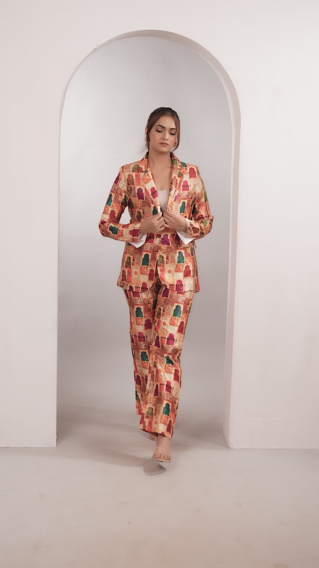 Royal Azure blazer co-ord set