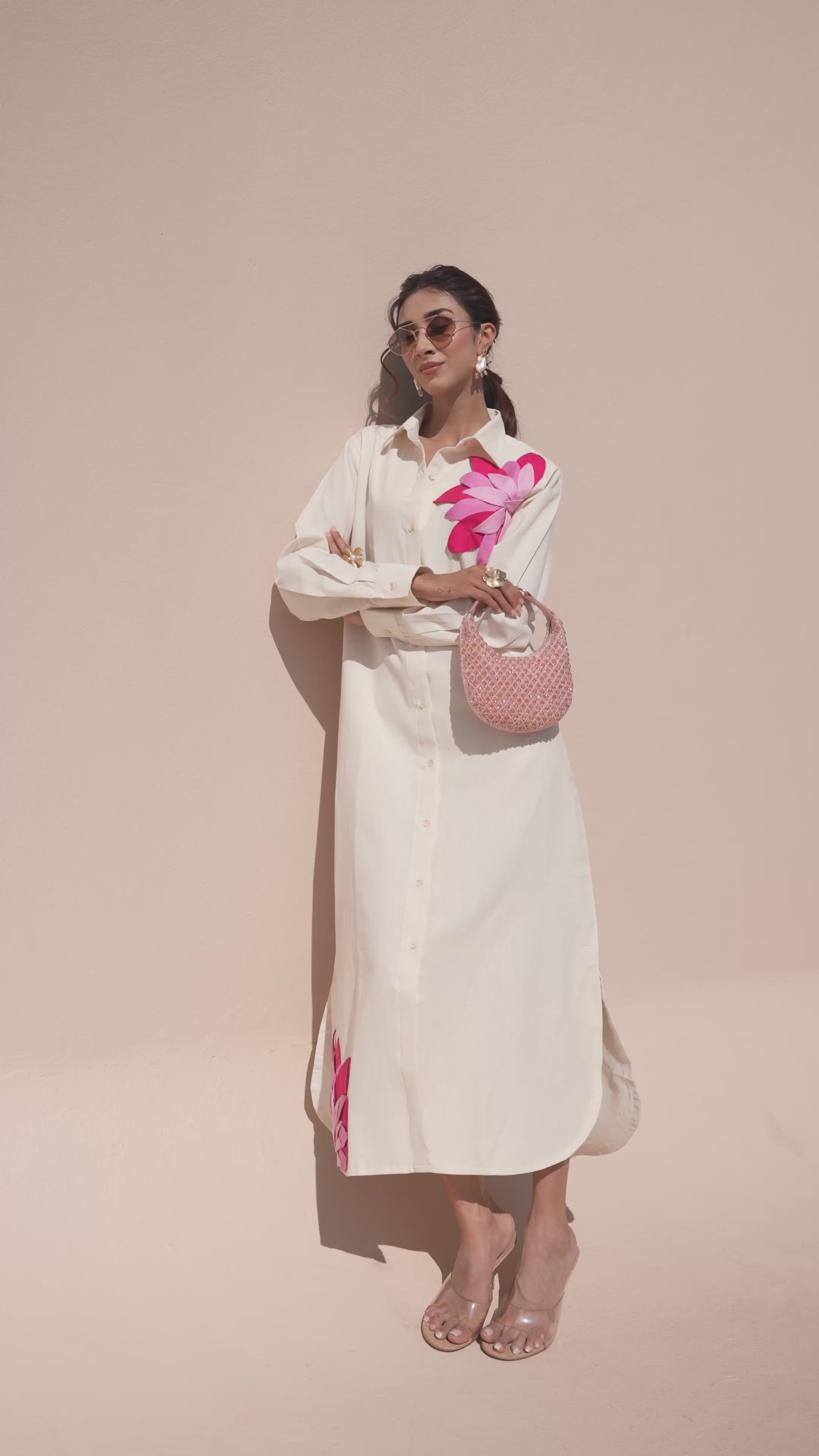 Cassidia Petal  Shirt Dress