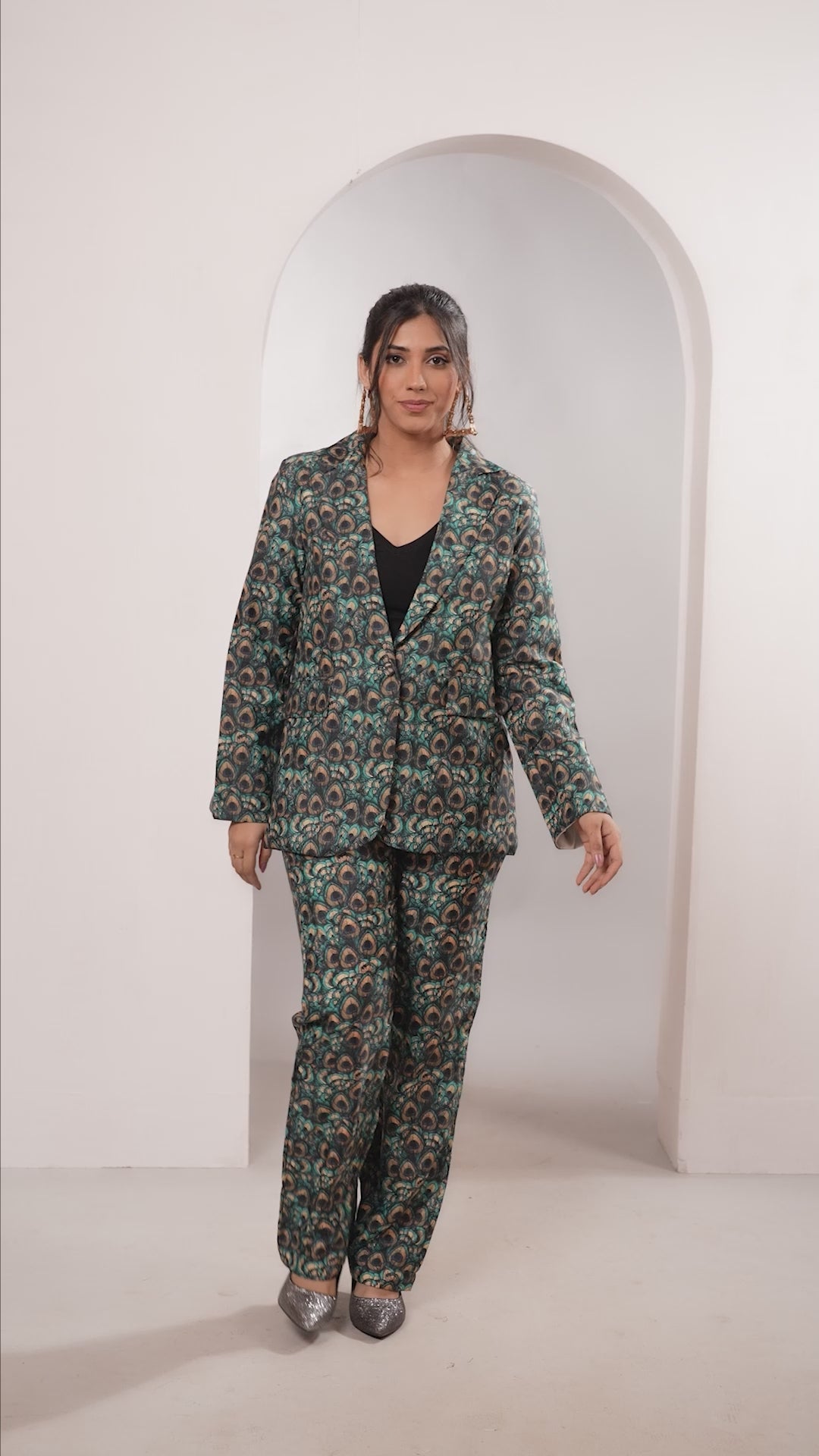 Royal Feather blazer co-ord set